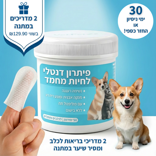 נמאס לך להילחם עם מברשת שיניים ולשלם הון אצל הווטרינר?