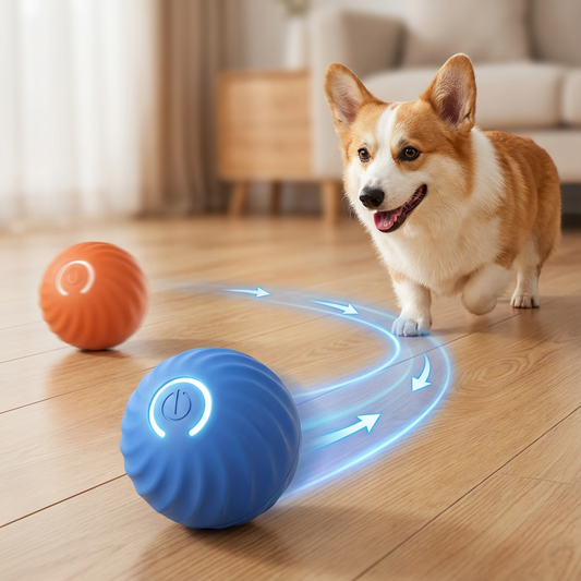 כדור נע חכם לכלבים