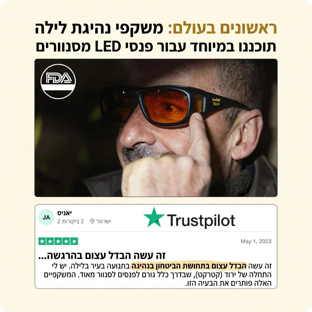 לנהוג בלילה בלי להסתנוור - Drivesight