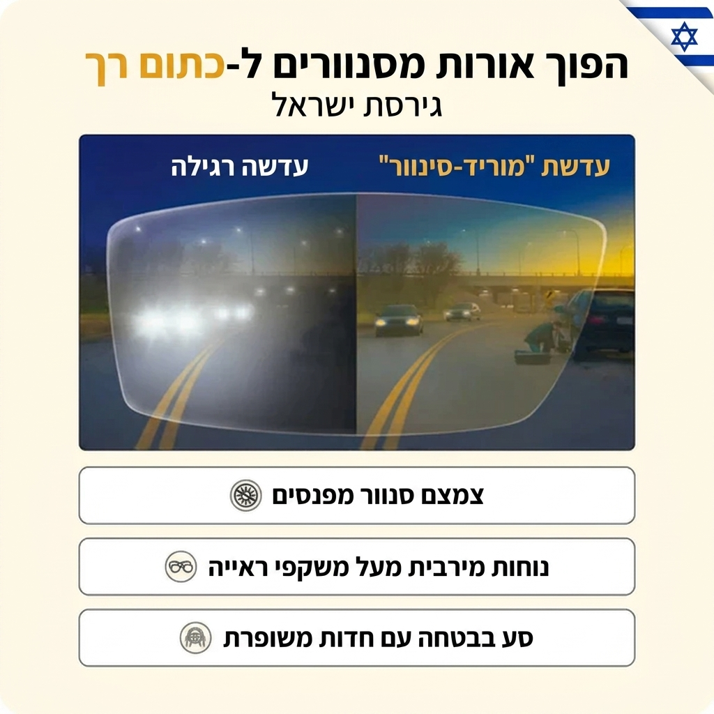 לנהוג בלילה בלי להסתנוור - Drivesight